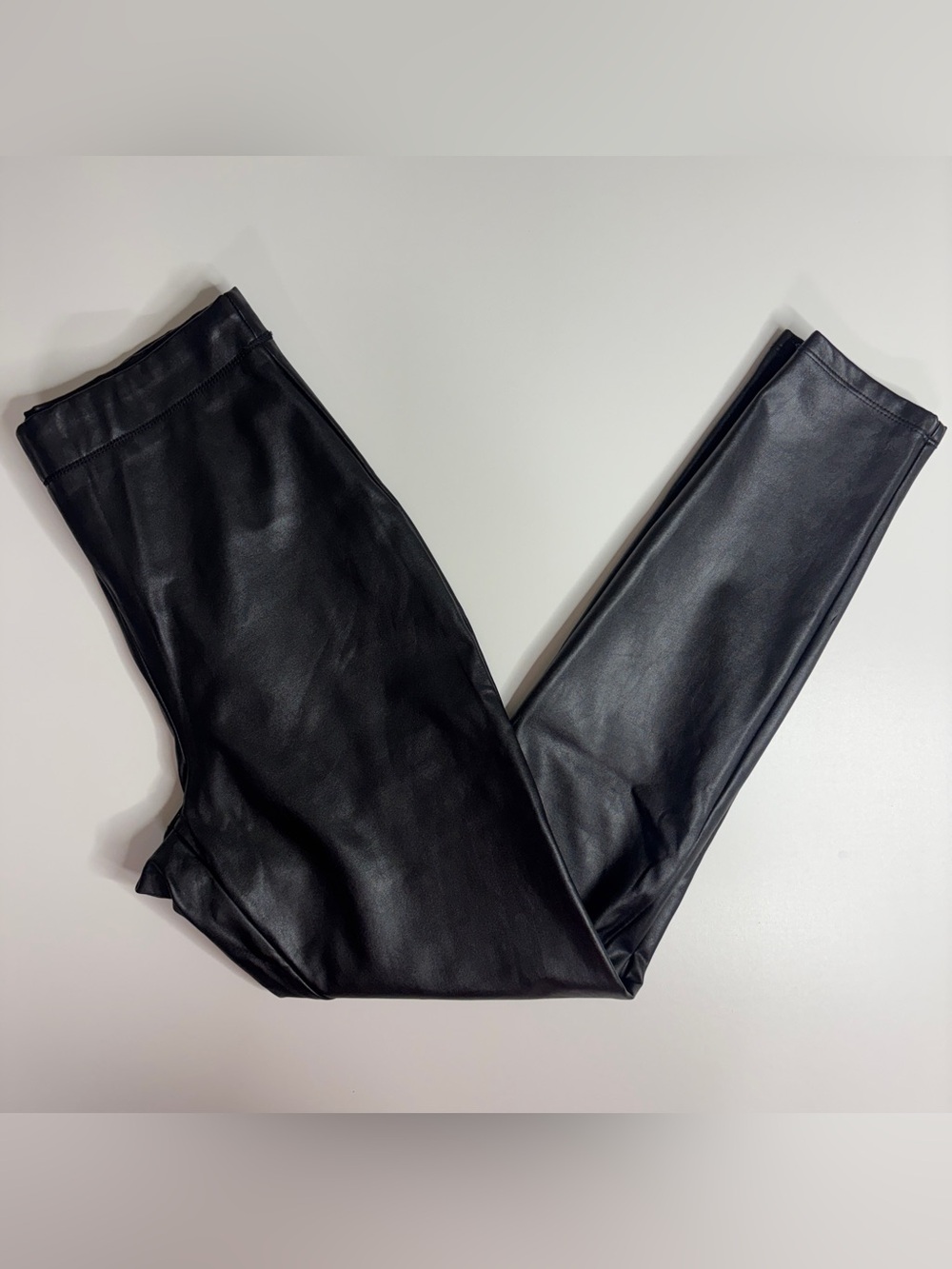 Express Faux Leather Leggings Black Coated High Rise Skinny Pants M